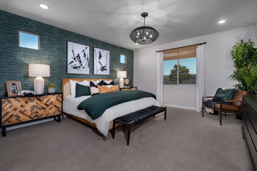 Primary Bedroom | Fremont | Sunrise - Peak Series | Surprise, AZ | Landsea Homes