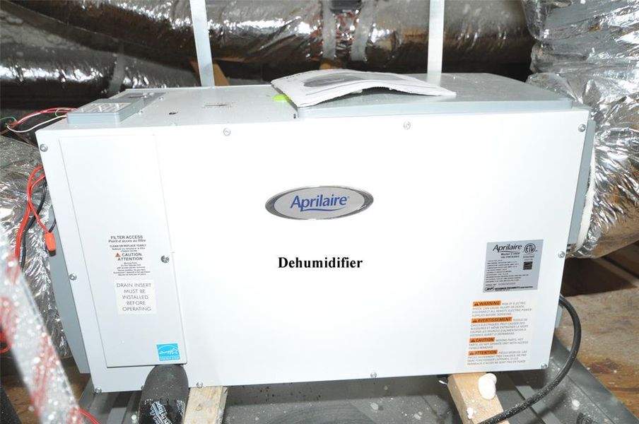 In system Dehumidifier in a climate controlled attic space.