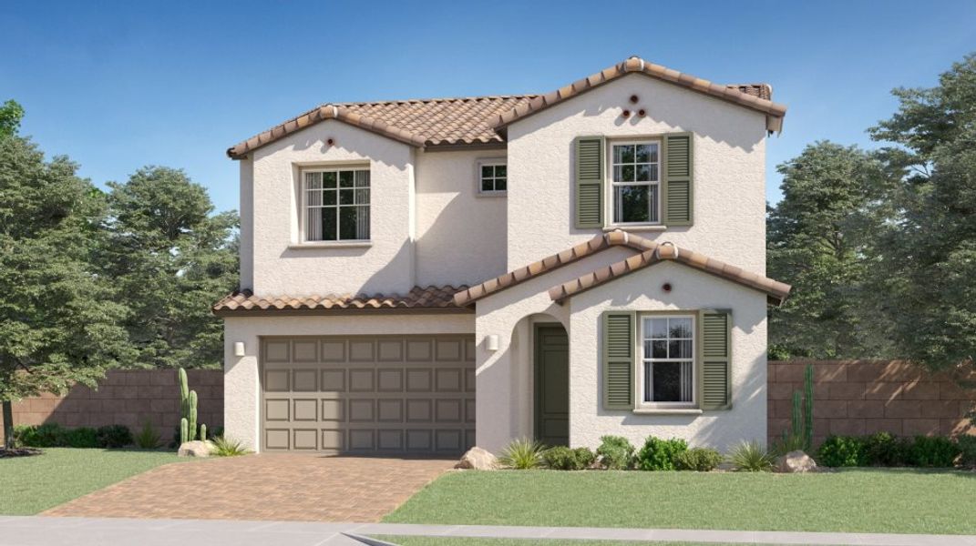 New construction Single-Family house Cottonwood Plan 3524, 15620 W. Miami Street, Goodyear, AZ 85338 - photo