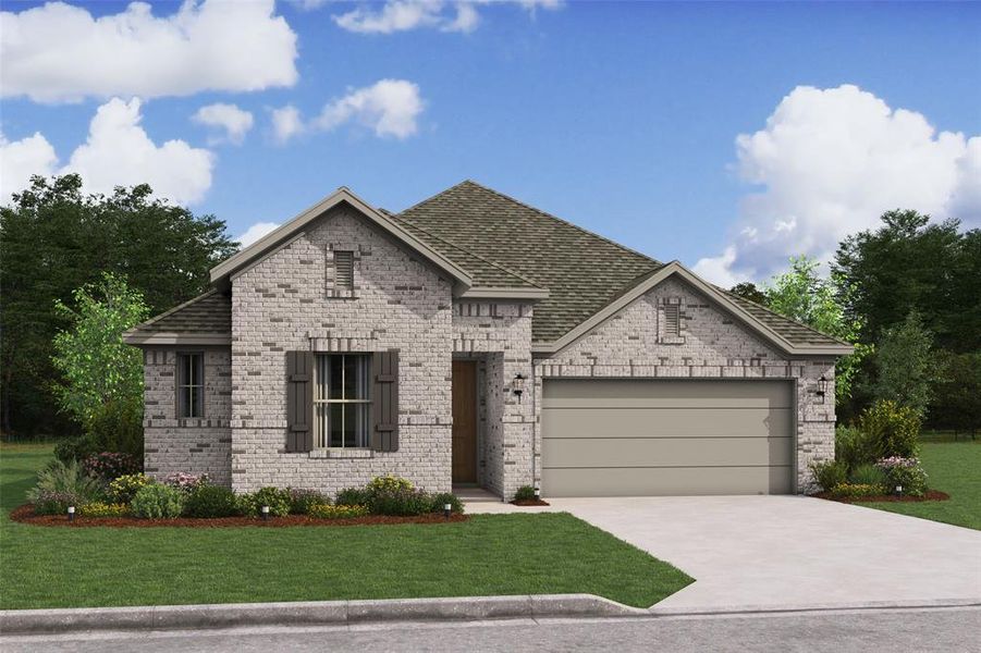 Gorgeous Boise home design in elevation NA built by K. Hovnanian Homes in the master planned community of Marvida. (*Artist rendering used for illustration purposes only.)