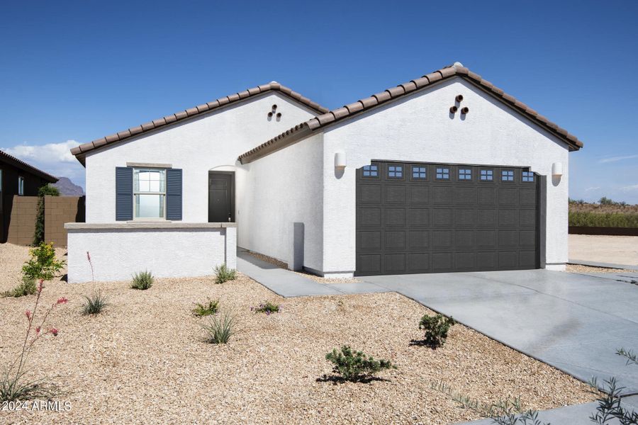 New construction Single-Family house 36360 W Maddaloni Avenue, Maricopa, AZ 85138 Bisbee Plan 3565- photo