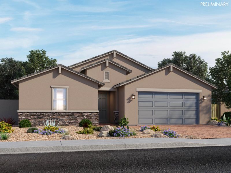 New construction Single-Family house Bailey, 4431 W Hunter Trail, San Tan Valley, AZ 85144 - photo