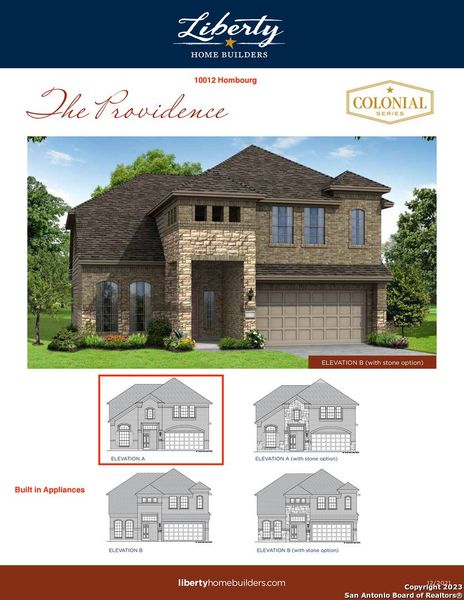 New construction Single-Family house 10012 Hombourg Rd, Schertz, TX 78154  The Providence- photo