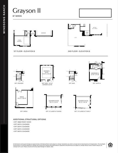 This lovely home features Elevation B, the optional media room, bath 4 and so much more!!