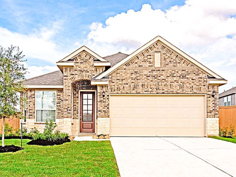 New construction Single-Family house The Nottingham, 32935 Silver Meadow Way, Brookshire, TX 77423 - photo