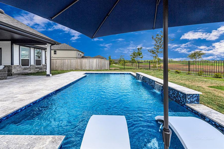 The neighborhood pool is still about two years away from construction, so you will not have to wait to beat the heat in your very own private oasis!