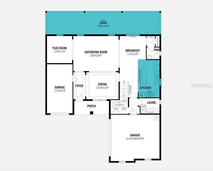 Pensacola Floorplan - First Floor