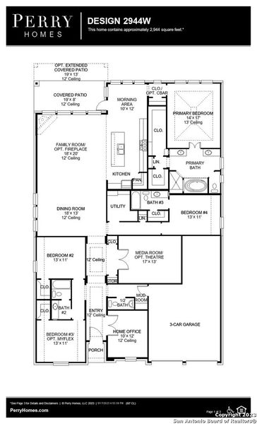 New construction Single-Family house 3214 Ivy Terrace, San Antonio, TX 78245 2944W- photo
