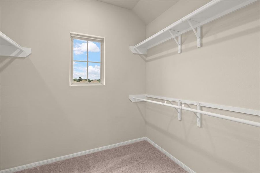 View of your large walk-in closet