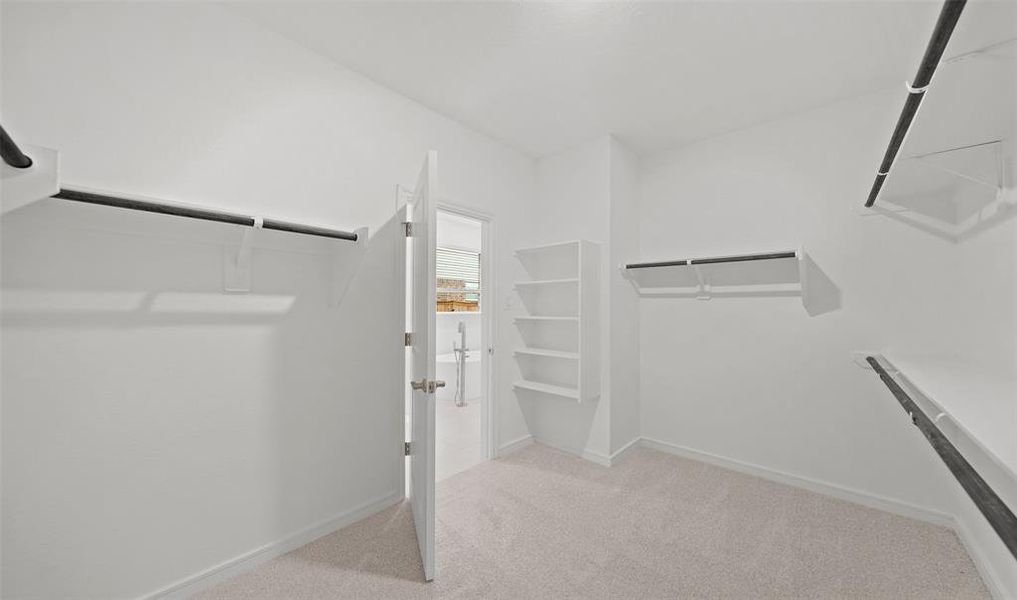 Huge primary walk-in closet