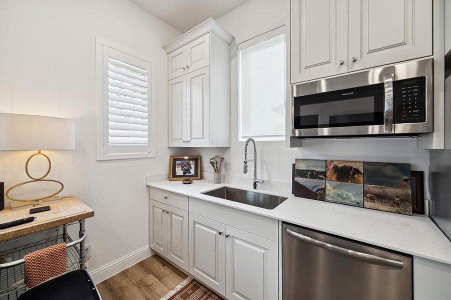 Kitchenette open to the Living Room