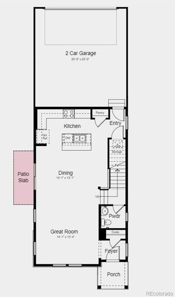 Structural options added include; Outdoor patio and additional sink in bath 2.