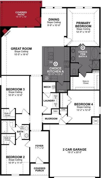 Beazer Homes Hurricane village Teton plan