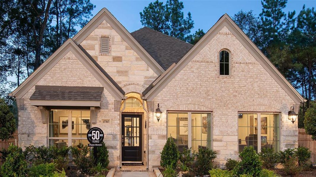 New construction Single-Family house 17707 Fernweh Court, Conroe, TX 77302 Design 1984W- photo