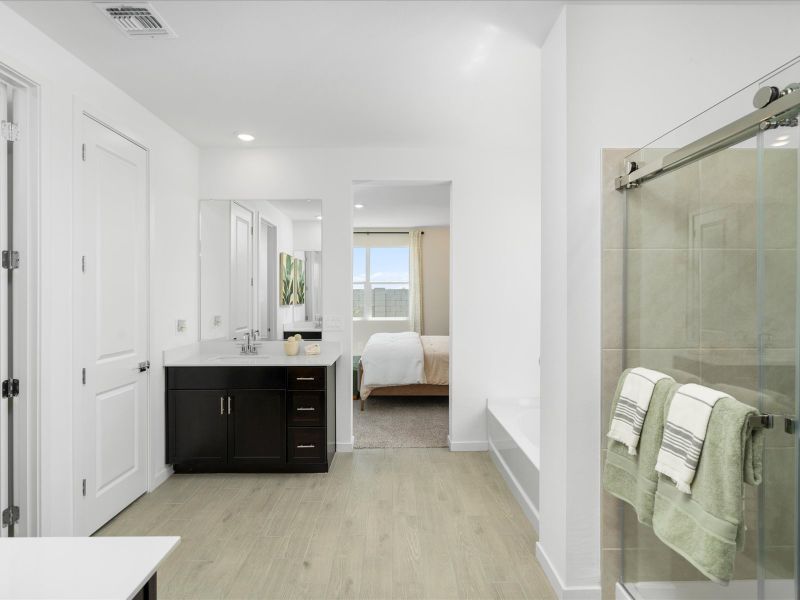 Bathroom in the Bailey Floorplan at Rancho Mirage