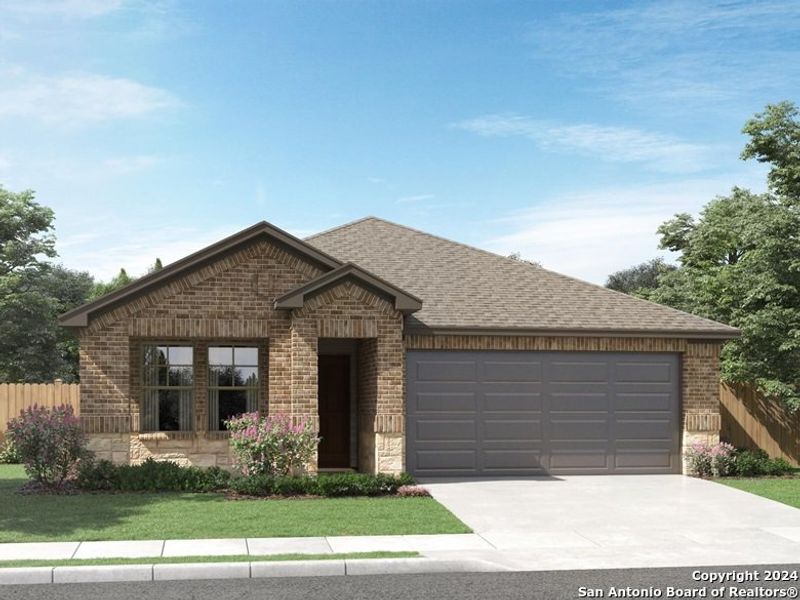 New construction Single-Family house 1587 Zion Drive, New Braunfels, TX 78132 The Allen (840)- photo