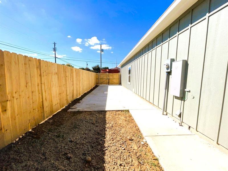 View of yard with a patio