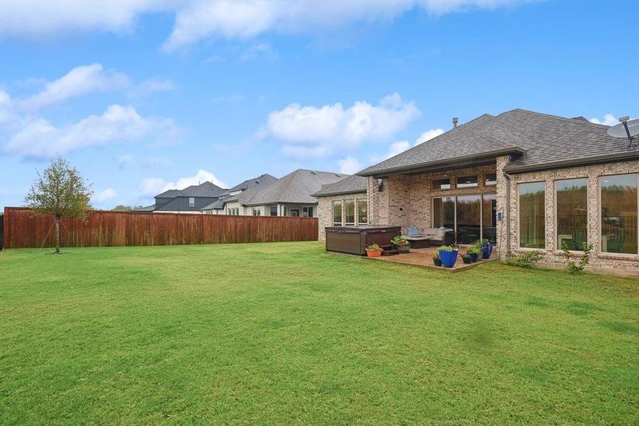 Large patio with enough space for pool!