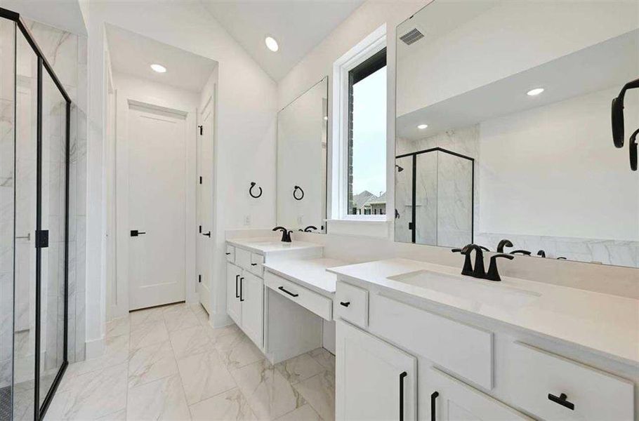 Representative Photo -Dual Sinks and Vanity Area