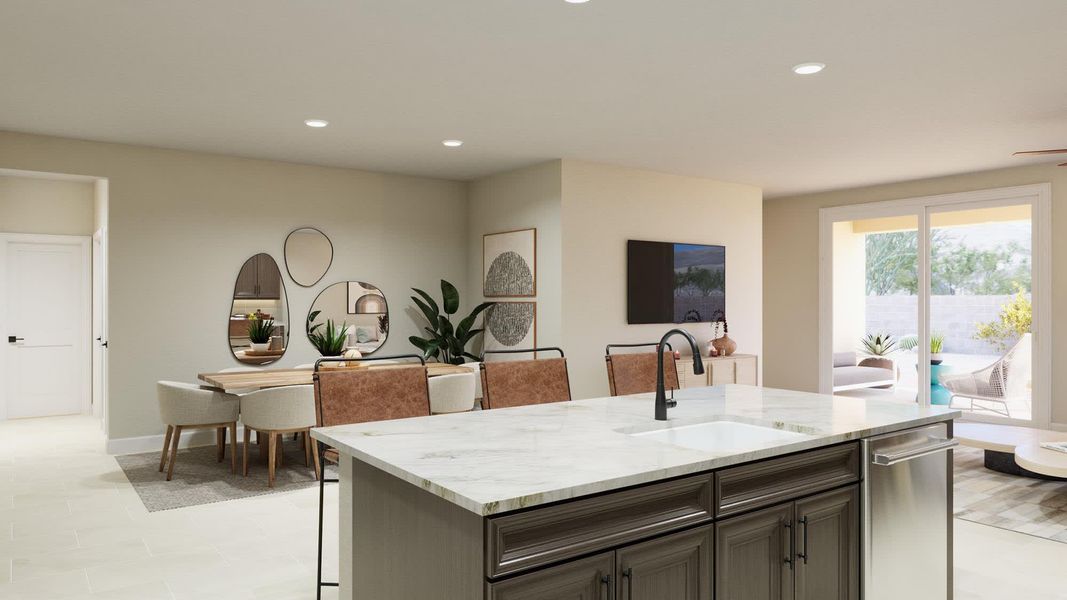 Kitchen | Gila | Wildera – Valley Series | New Homes in San Tan Valley, AZ | Landsea Homes