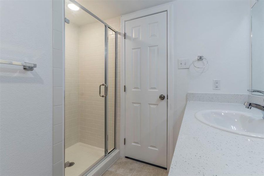 Separate Shower in Primary Bathroom