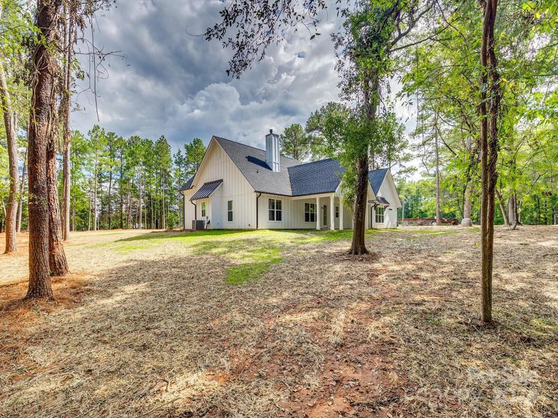 Back/side view of the home