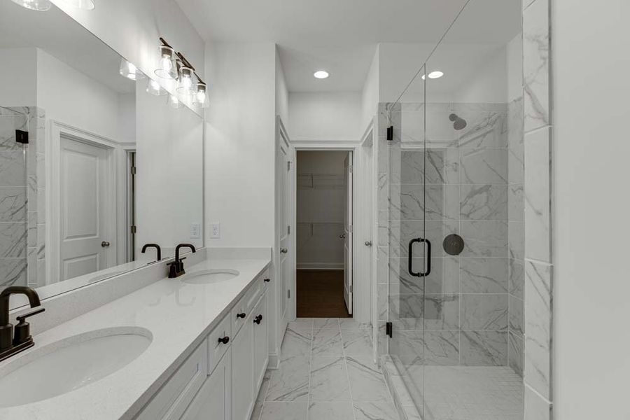 Primary Suite Bath Note: Sample product photo. Actual exterior and interior selections may vary by homesite.