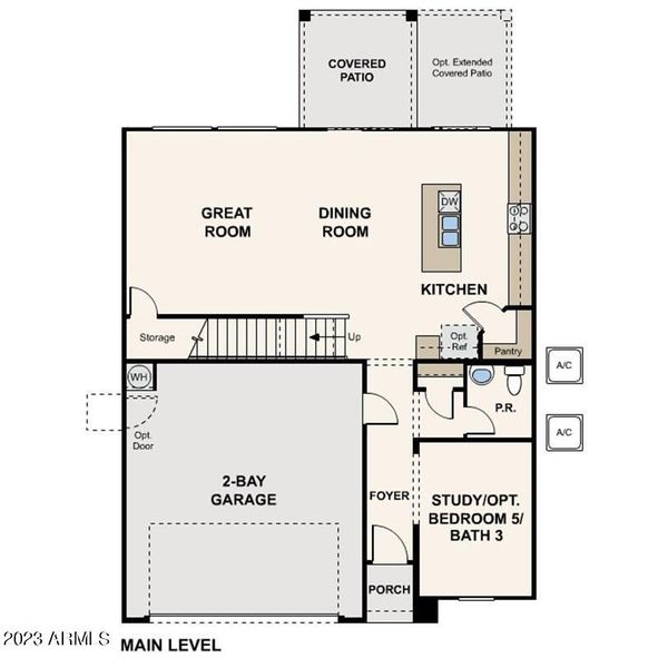 New construction Single-Family house 35750 W La Paz Street, Maricopa, AZ 85138 Plan 5- photo