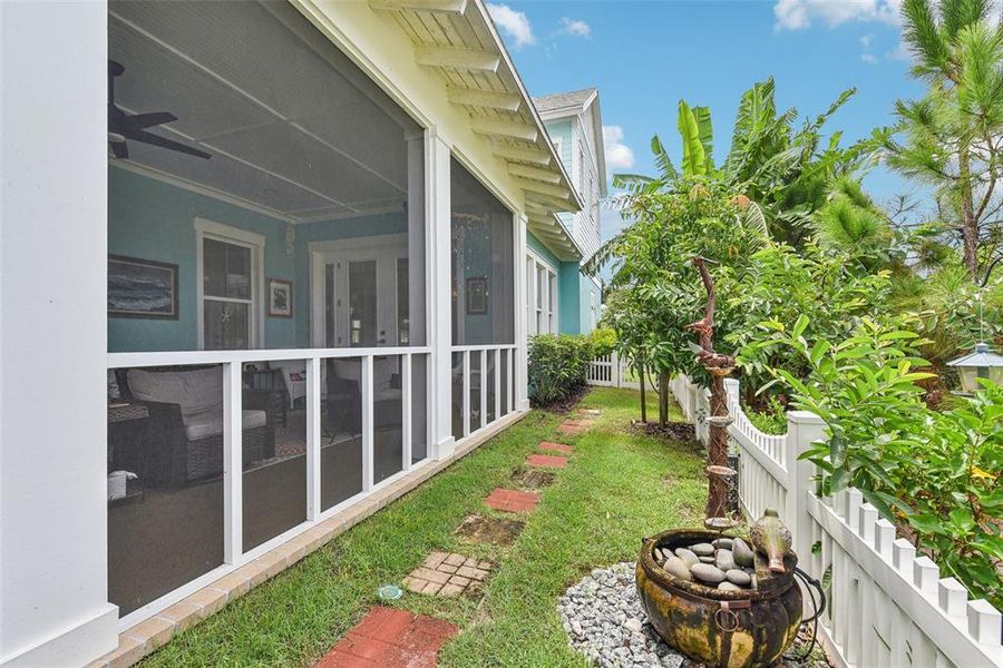 Side Yard and Porch