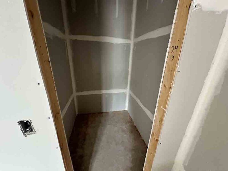 Storage Closet Construction Progress