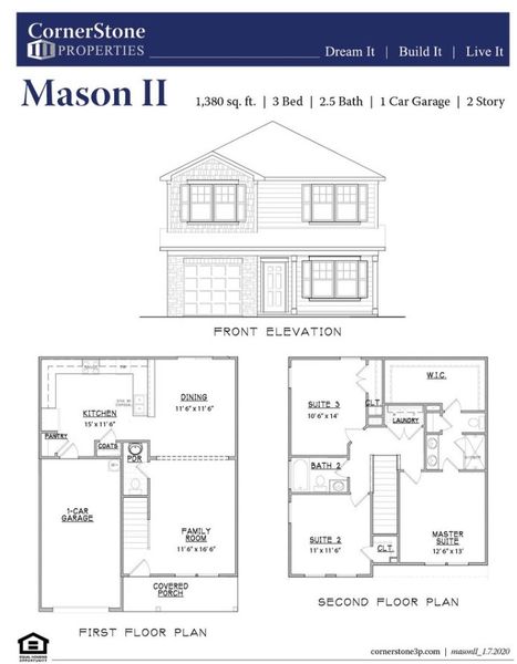 New construction Single-Family house Mason II, 3020 Prosperity Church Road, Charlotte, NC 28269 - photo