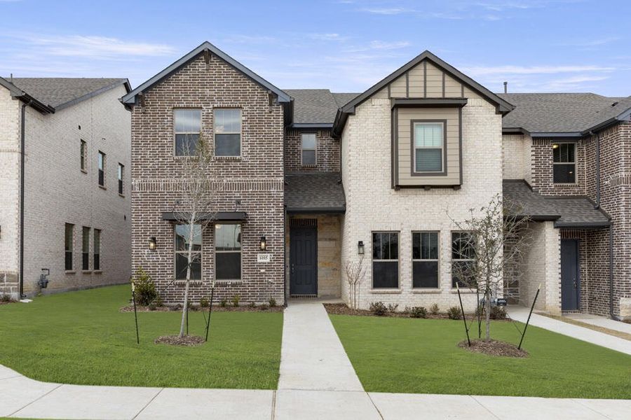 New construction Townhouse house 6005 Baritone Court, Sachse, TX 75048 Rice Homeplan- photo