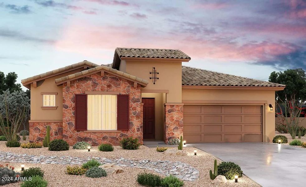 New construction Single-Family house 224 S 165Th Avenue, Goodyear, AZ 85338 Hacienda Series - Jade- photo