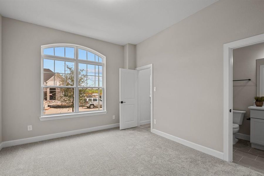 Front bedroom that offers a jack and jill bath