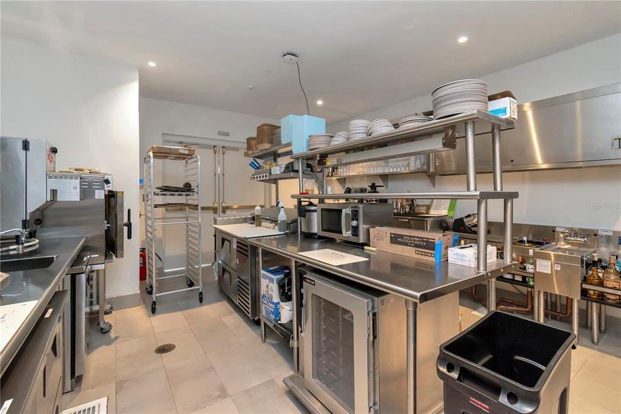 Poolside kitchen