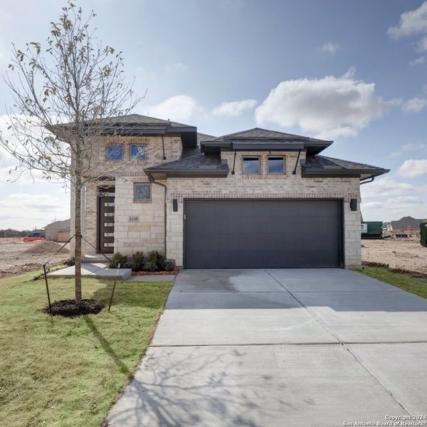 New construction Single-Family house 12216 Mason Valley Way, San Antonio, TX 78254 Design 1736W- photo