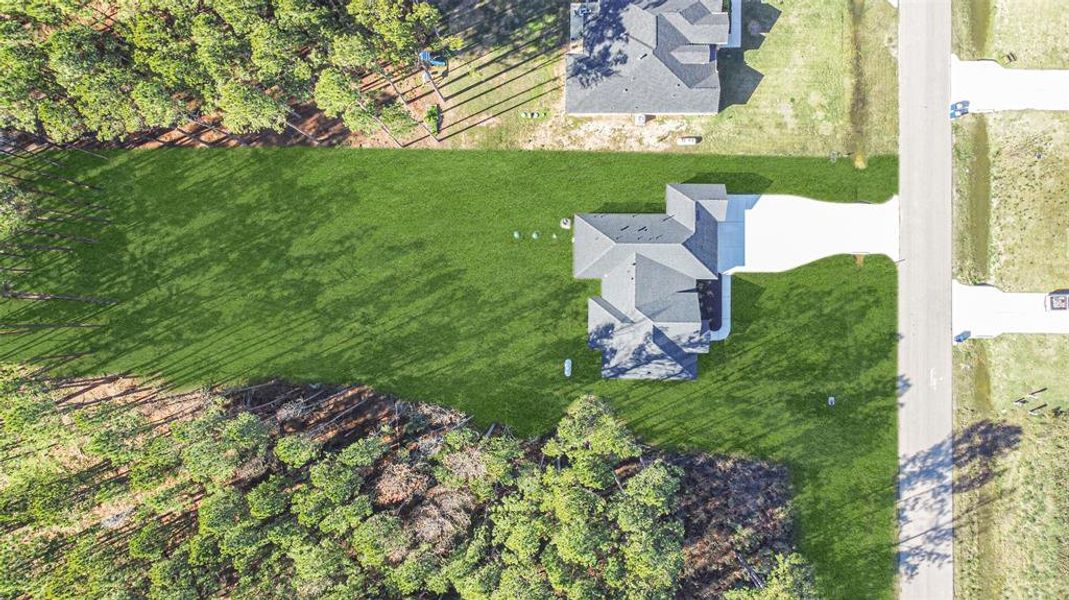 Photo edited to show the yard with grass. This amazing, huge blank canvas left for you to create the backyard of your dreams.