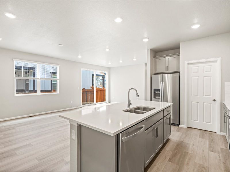 The Vail floorplan interior image taken at a Meritage Homes community in Northern Colorado.