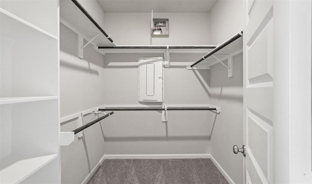 Huge primary walk-in closet