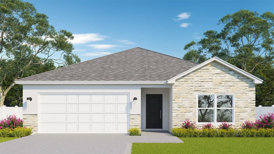 New construction Single-Family house Basil, 11046 Golden Warbler Road, Brooksville, FL 34613 - photo
