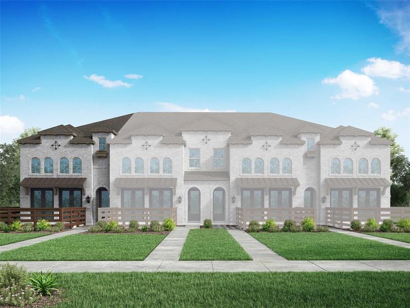 New construction Townhouse house 3723 Queen Road, Sherman, TX 75090 Casey Plan- photo