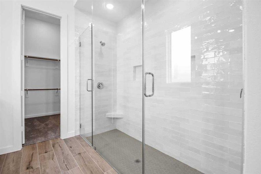 Primary Bathroom with spalike shower