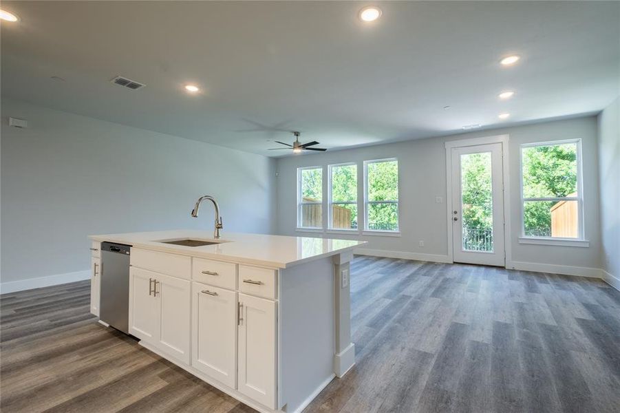 The chef in the family will enjoy a gorgeous view from this dream kitchen!