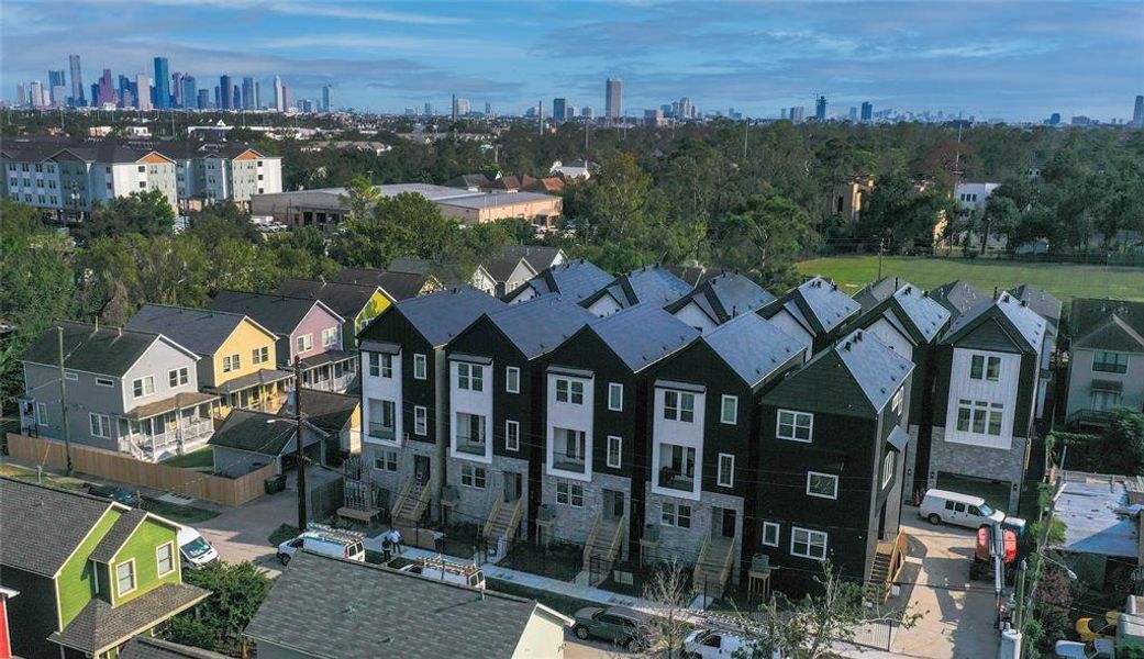 Aerial view of the community.