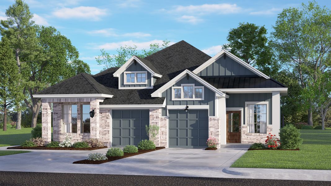 New construction Single-Family house Carriagehouse – Single Story Villas, 5314 Majestic Court, Manvel, TX 77578 - photo
