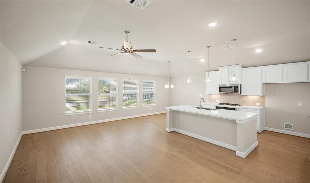 Bright open floorplan