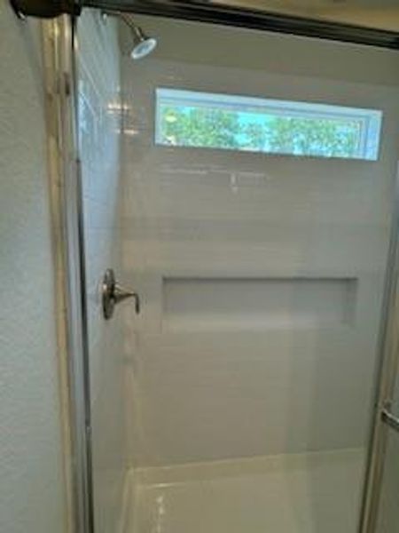 Primary bath with large walk in shower