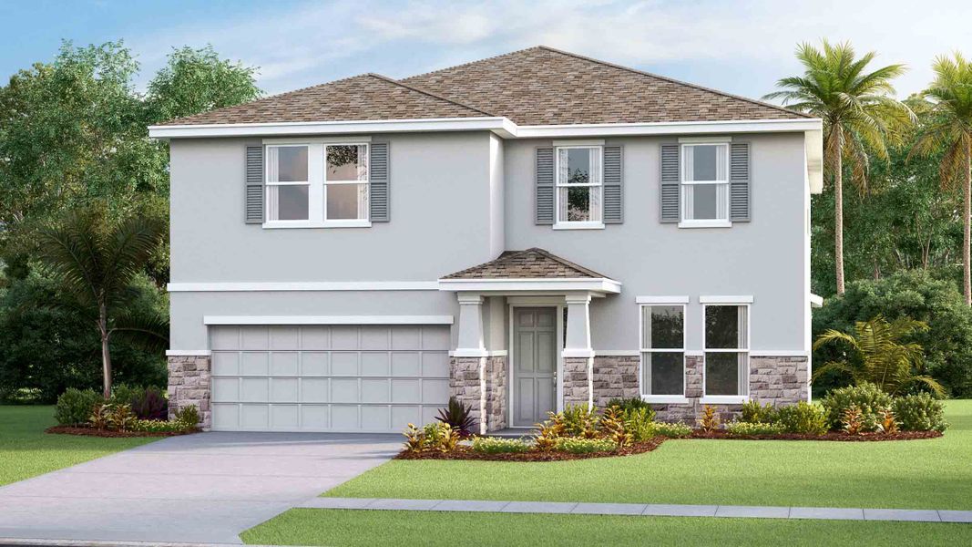 New construction Single-Family house 10908 Cotton Vale Place, San Antonio, FL 33576 Holden- photo