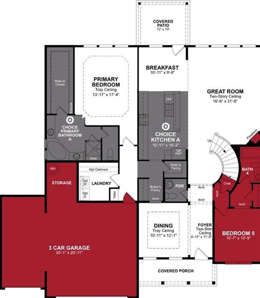 Beazer Homes Hurricane Village Madison plan