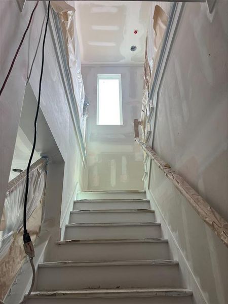 Stairway under construction